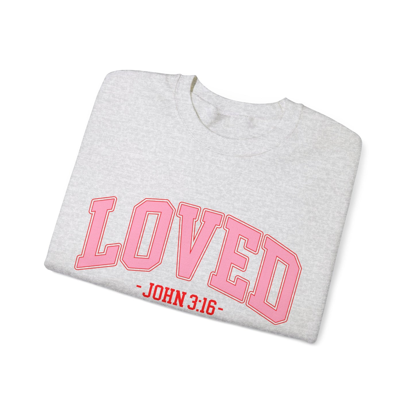 LOVED John 3:16 | Unisex Heavy Blend™ Crewneck Sweatshirt