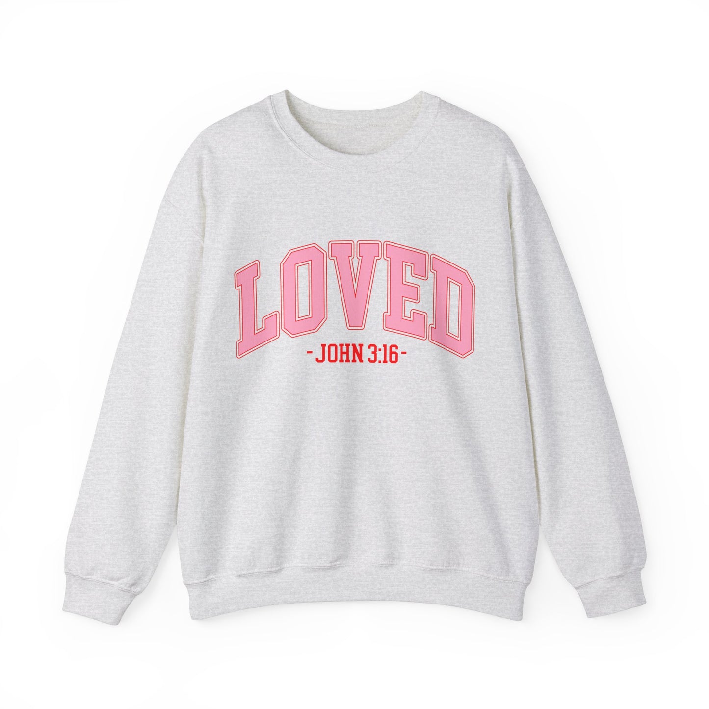 LOVED John 3:16 | Unisex Heavy Blend™ Crewneck Sweatshirt