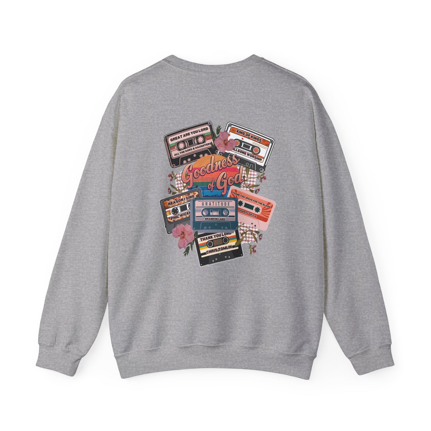Goodness of God Retro Cassettes | Crewneck Sweatshirt