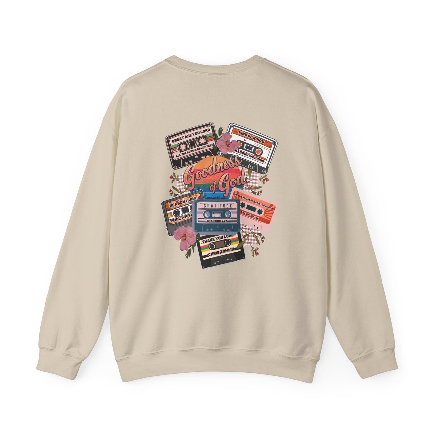 Goodness of God Retro Cassettes | Crewneck Sweatshirt