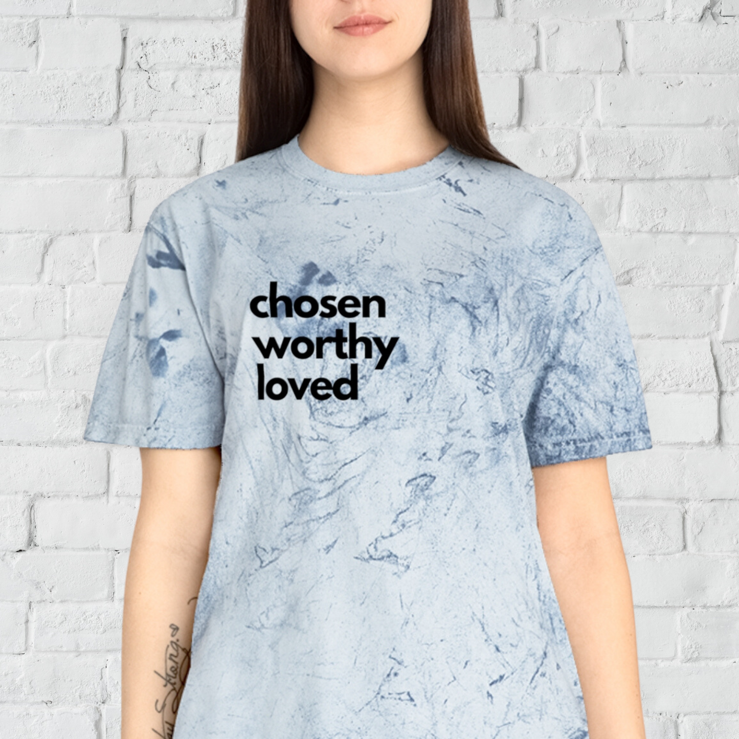 Chosen Worthy Loved | Unisex Color Blast T-Shirt